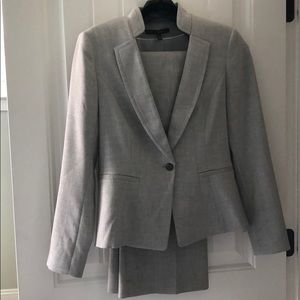 White house black market suit light grey.